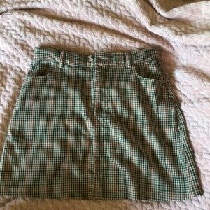 John Galt Gingham Skirt